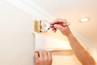 Pose de papier peint à Biriatou — revêtements muraux et toiles de verre